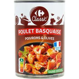CARREFOUR CLASSIC' Plat cuisiné poulet basquaise 400g