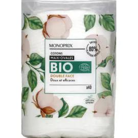 MONOPRIX BIO Cotons maxi ovales duo bio l'unité
