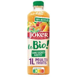 JOKER Nectar multifruits sans sucres ajoutés Bio 1l