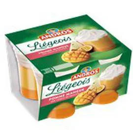 ANDROS Liegeois Pomme/mangue/passion 4x100g