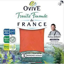 OVIVE Truite fumée de france 100g