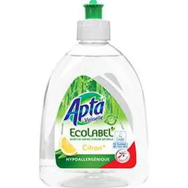 APTA Liquide vaisselle Ecolabel citron 500ml