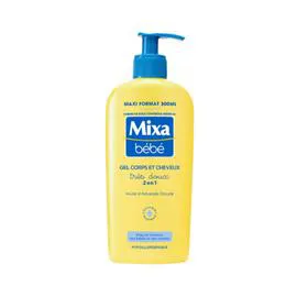 MIXA BÉBÉ Gel Corps & Cheveux Bébé Hyppoallergénique Très Doux 300ml