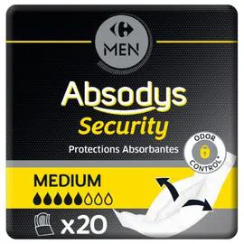 CARREFOUR Serviettes incontinence Absodys Men x20