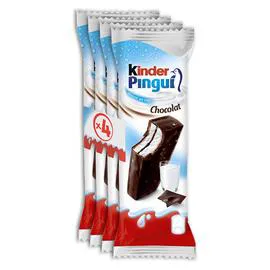 KINDER Pingui - Génoise chocolat noir fourrée lait et cacao 120g
