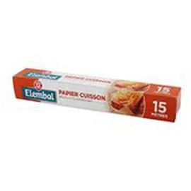 MARQUE REPÈRE, ELEMBAL Papier cuisson Rouleau 15m
