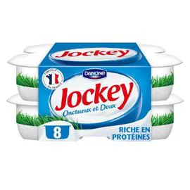 DANONE, JOCKEY Fromage blanc nature 8x100g