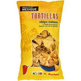 AUCHAN Tortillas nature à l'huile de tournesol 400g
