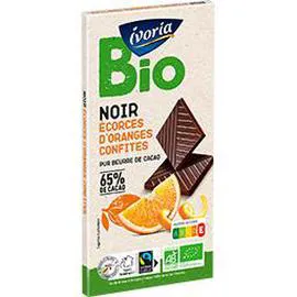 IVORIA BIO Chocolat noir saveur orange BIO 100g