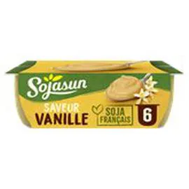 SOJASUN Dessert végétal Vanille 6x100g