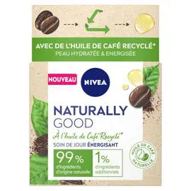 NIVEA, NATURALLY GOOD Soin de jour énergisant à l'huile de café recyclé 50ml
