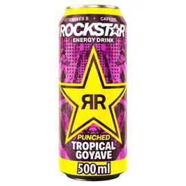 ROCKSTAR Boisson énergisante saveur tropical goyave ENERGY DRINK 50cl