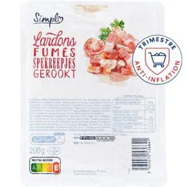 CARREFOUR SIMPL Lardons fumés 200g