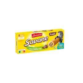BROSSARD Gâteau roulé fourré chocolat noisettes 175g