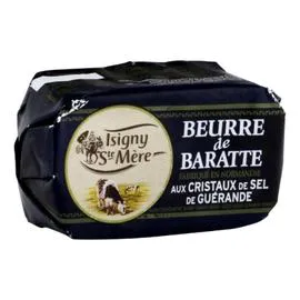 ISIGNY STE MÈRE Beurre Moulé de Baratte Aux Cristaux de Sel de Guérande 250g
