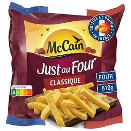 MCCAIN Frites Classiques Au Four 810g