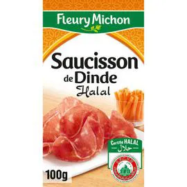 FLEURY MICHON Saucisson de dinde halal 100g