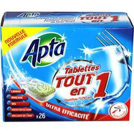 APTA Tablettes lave-vaisselle tout en 1 26x15g