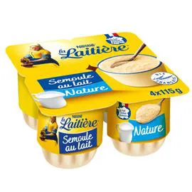 NESTLÉ, LA LAITIÈRE Semoule au lait nature 4x115g