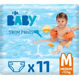 CARREFOUR BABY Couches-culotte de bain taille M : +12 kg Pants x11