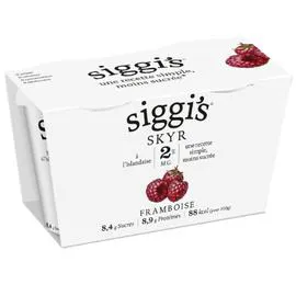 SIGGI'S Yaourt framboise Skyr 2% MG 2x140g