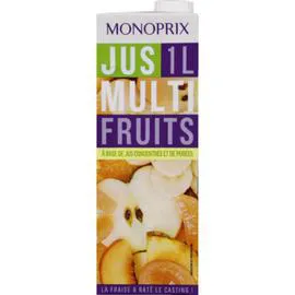 MONOPRIX Jus multifruits à base de jus concentré et de purées 1l
