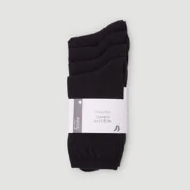 MONOPRIX FEMME Chaussettes Basic Noir x4
