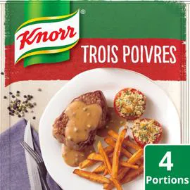 KNORR Sauce déshydratée 3 poivres 32g