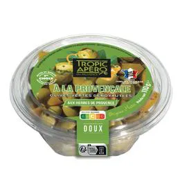 TROPIC APÉRO Olives vertes dénoyautées à la Provençale 110g
