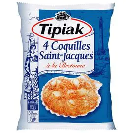 TIPIAK Coquilles St-Jacques à la bretonne 360g