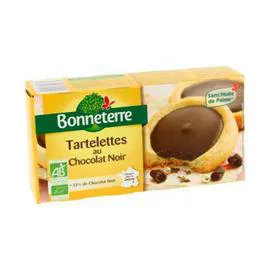 BONNETERRE Bonneterre Tartelettes Au Chocolat Noir Bio 125g