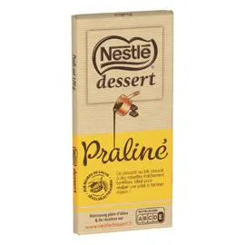 NESTLÉ, DESSERT Chocolat pâtissier praliné 170g
