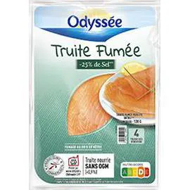 ODYSSÉE Truite fumé réduit en sel 120g