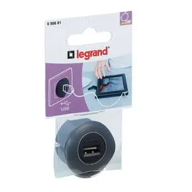 LEGRAND Adaptateur Usb, Noir l'unité