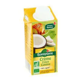 BONNETERRE Crème de coco cuisine  Bio 200ml