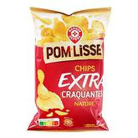 MARQUE REPÈRE, POM'LISSE Chips ondulées Nature 150g