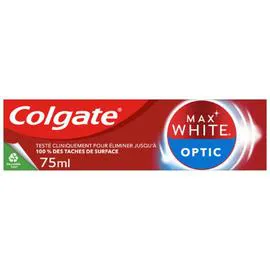 COLGATE Dentifrice blancheur Max white optic 75ml