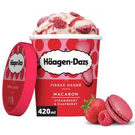 HÄAGEN-DAZS Glace macaron strawberry 364g