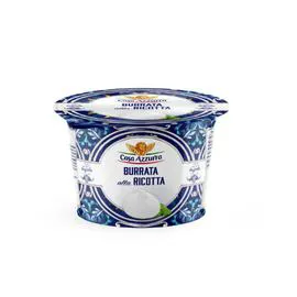 CASA AZZURRA Burrata di bufala coeur ricotta 125g