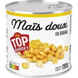 TOP BUDGET Maïs doux en grains 285g