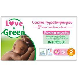 LOVE & GREEN Couches bébé taille 3 : 4-9 kg x52