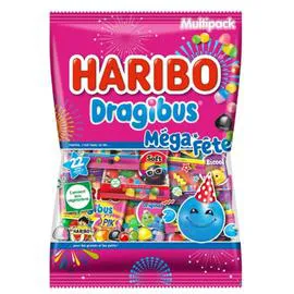 HARIBO Bonbons dragibus mega fete 800g