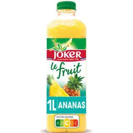 JOKER Jus multifruit à base de concentré LE FRUIT Ananas sans sucres ajoutés 1l