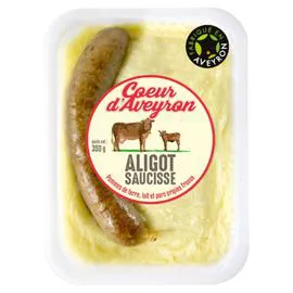 COEUR D'AVEYRON Plat cuisiné Aligot saucisse 350g