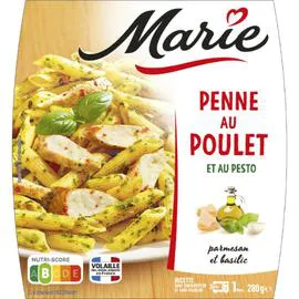 MARIE Plat cuisiné penne poulet/pesto 280g