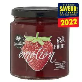 CARREFOUR SENSATION Confiture fraise 330g
