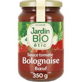 LÉA NATURE, JARDIN BIO ÉTIC Sauce tomate bolognaise au boeuf Bio 350g