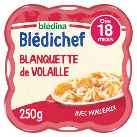 BLÉDINA, BLÉDICHEF Plat bébé dès 18 mois blanquette de volaille 250g