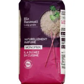 MONOPRIX Riz basmati naturellement parfumé 10 minutes 1kg