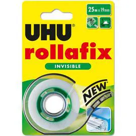 UHU Dévidoir + Adhésif Rollafix Invisible 25 Mètres l'unité